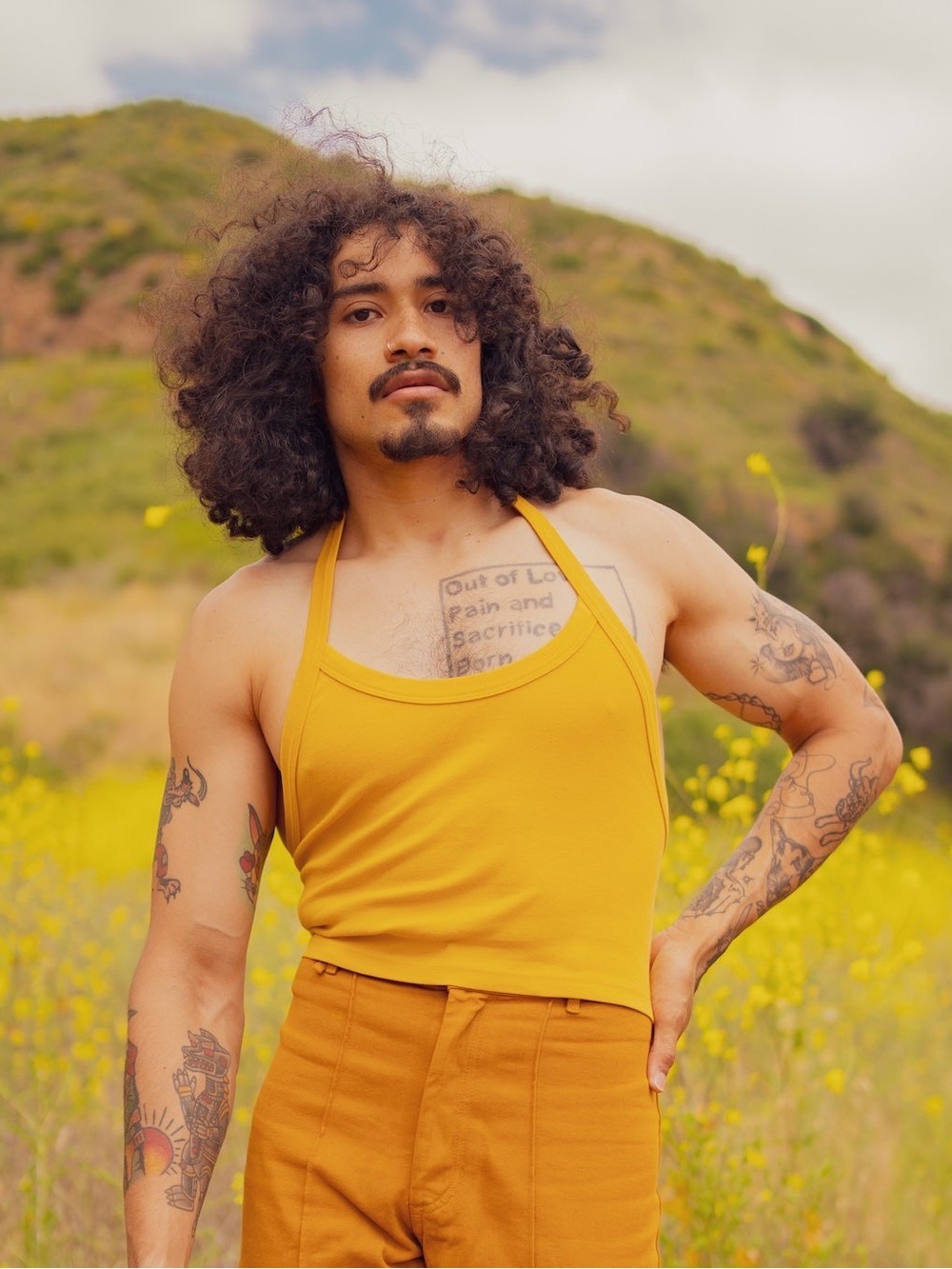 Big Bud Press Halter Top | Mustard